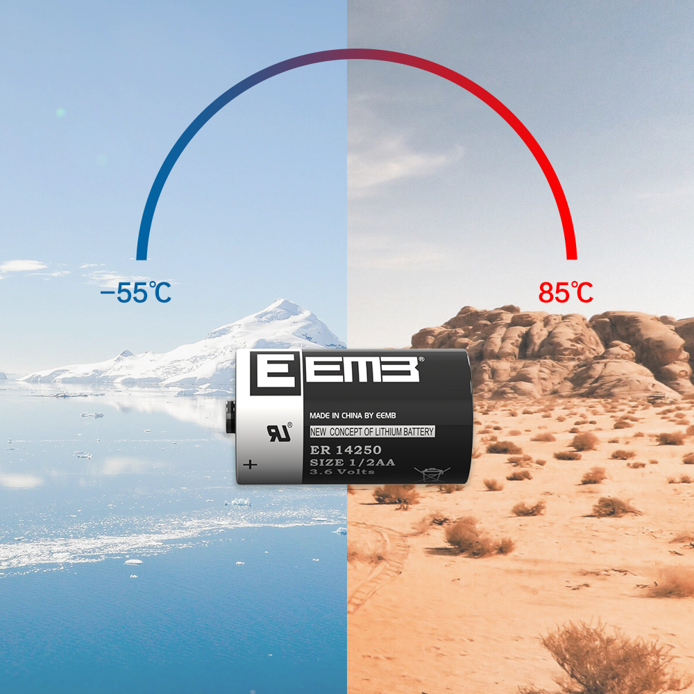 EEMB ER14250-Bobbin Type Lithium Thionyl Chloride Battery Wide Temperature range