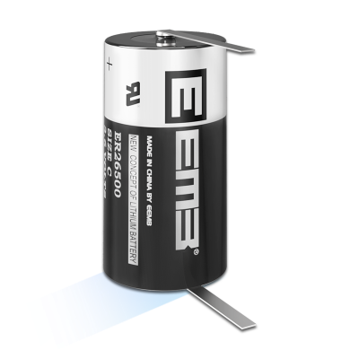 ER26500-FT-Lithium Thionyl Chloride Battery w/ Terminations Solder Pin