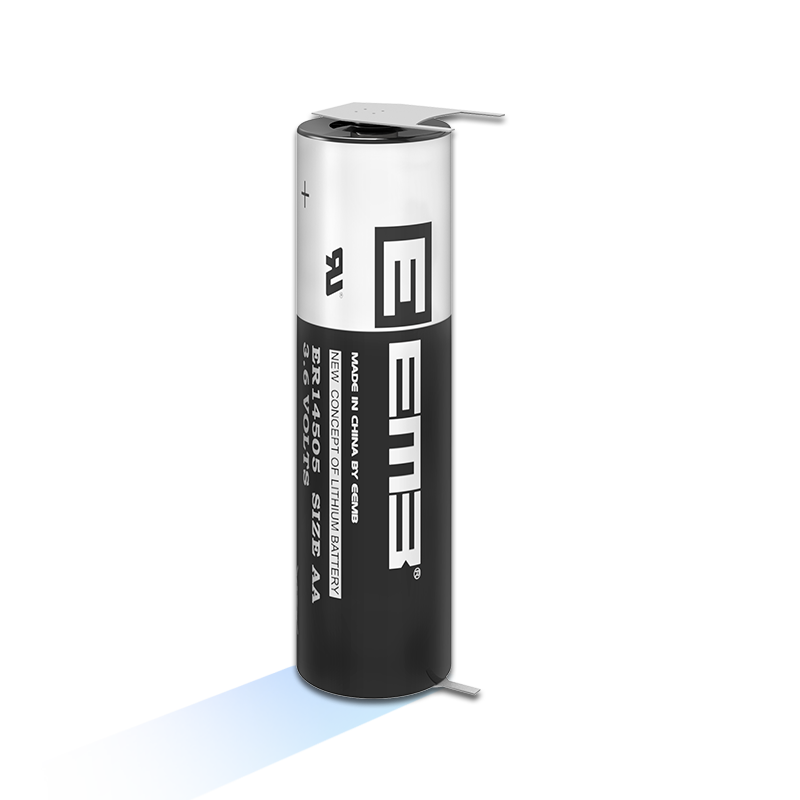 ER14505-VBR-Lithium Thionyl Chloride Battery w/ Terminations PC Pin Horizontal