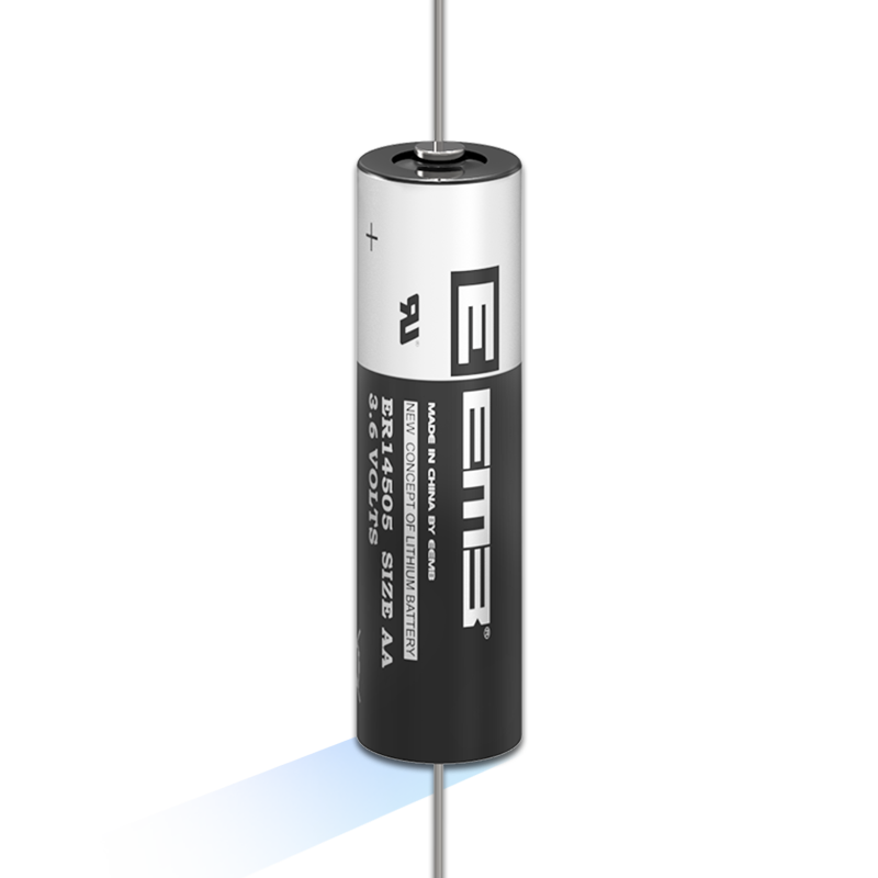 ER14505-AX--Lithium Thionyl Chloride Battery w/ Terminations Axial Leads