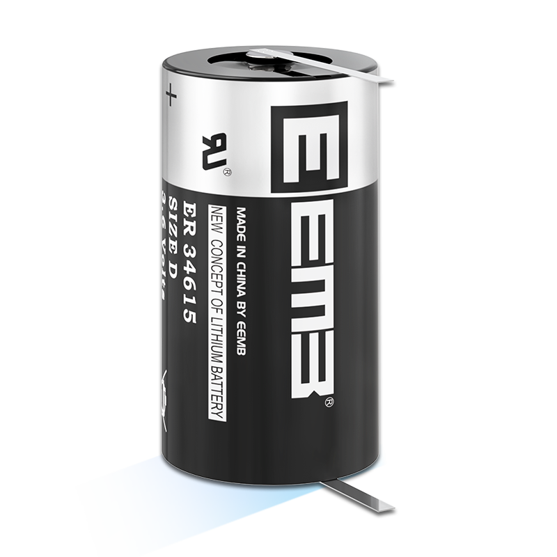 ER34615 Lithium Thionyl Chloride Battery w/ solder tab