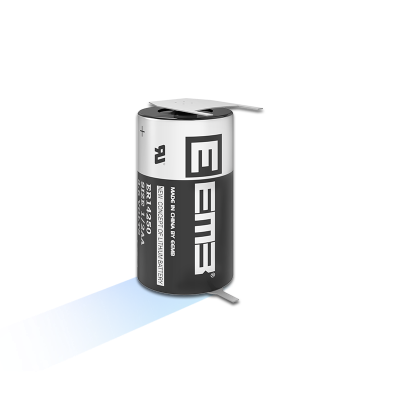 ER14250-VBR-Lithium Thionyl Chloride Battery w/ Terminations PC pin Horizontal